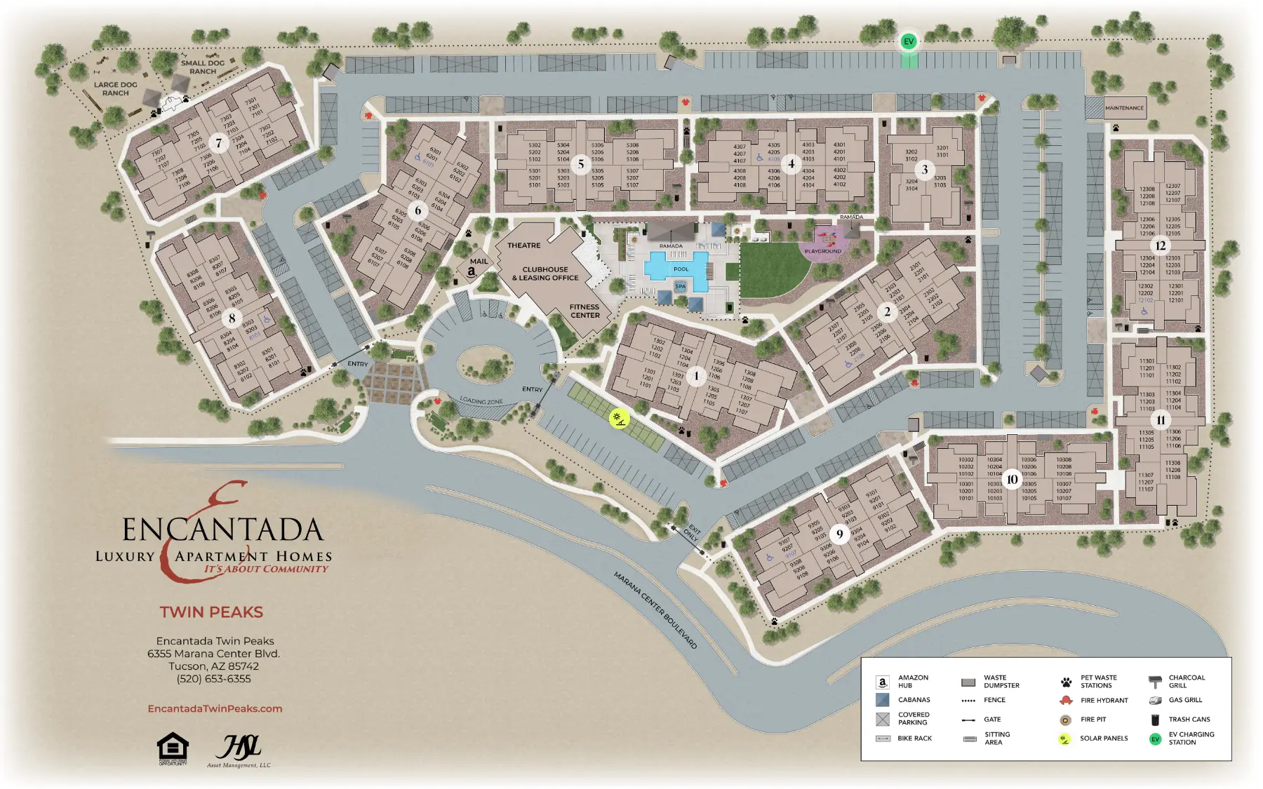Encantada Twin Peaks site map