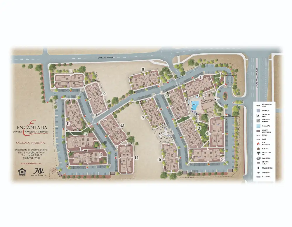 Encantada Saguaro National Site Map