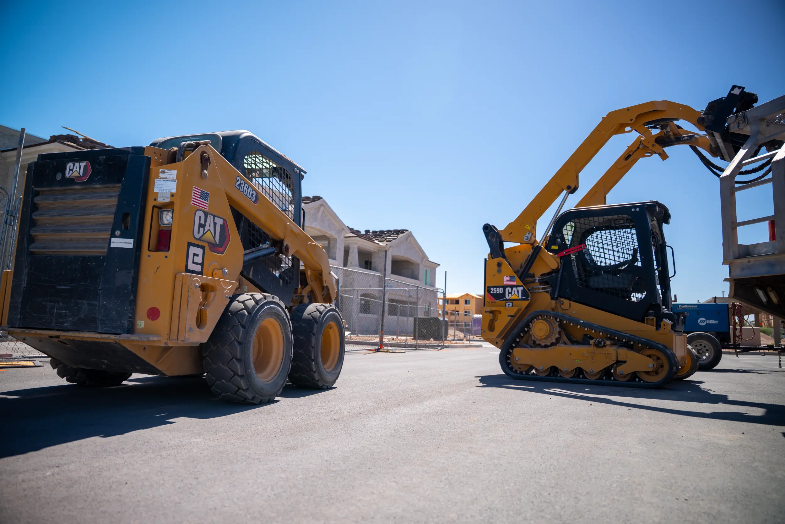 HSLCS construction equipment at a construction site