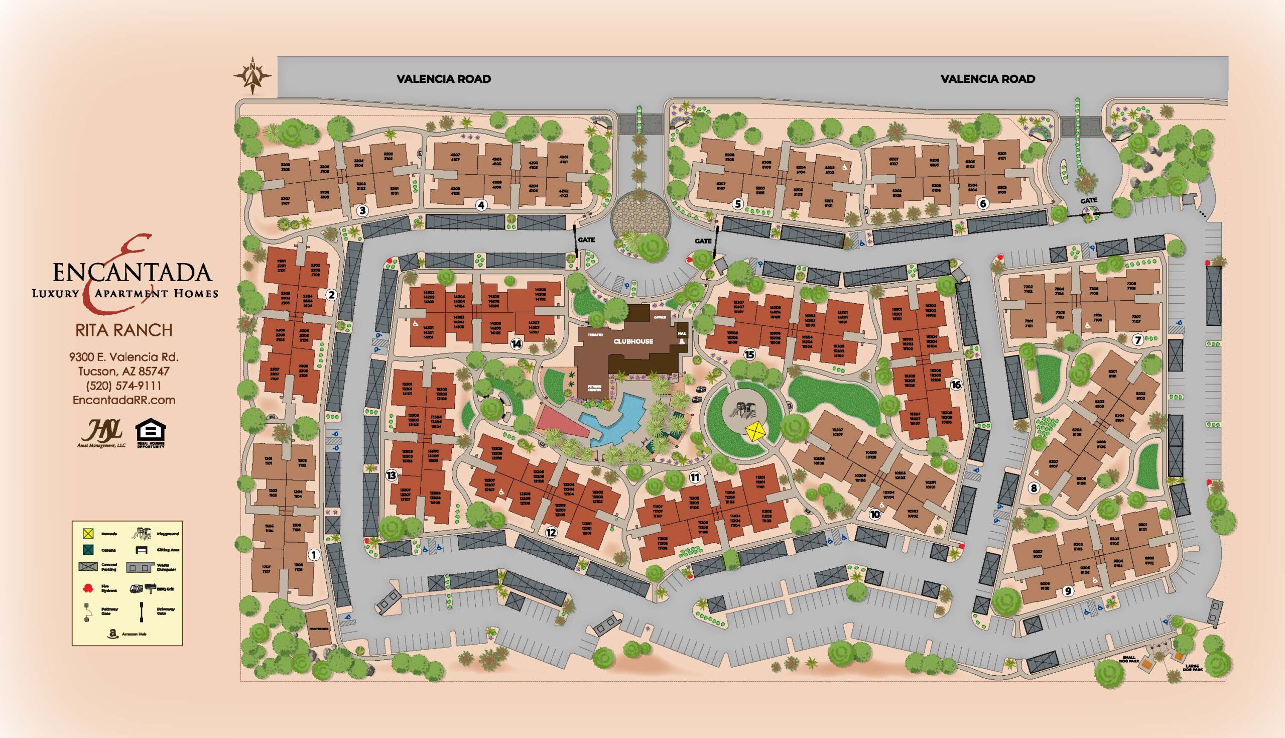 Encantada Rita Ranch site map