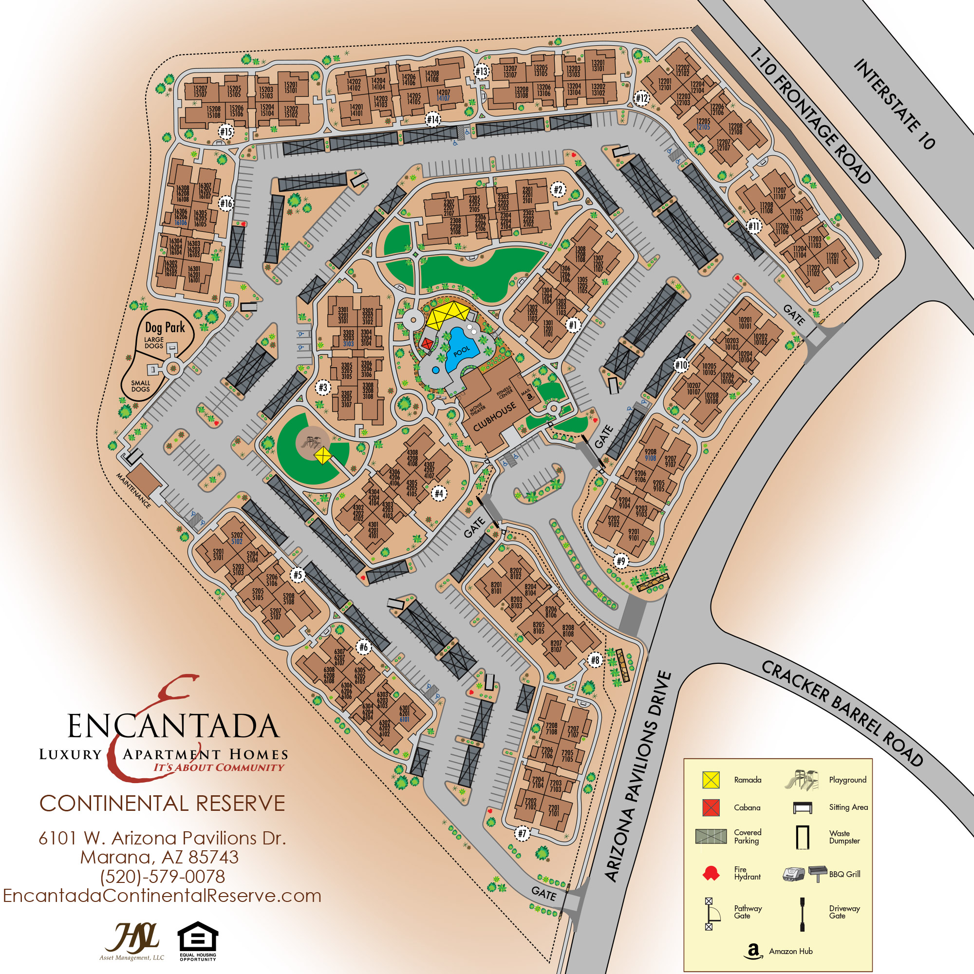 HSL Encantada Continental Reserve site map