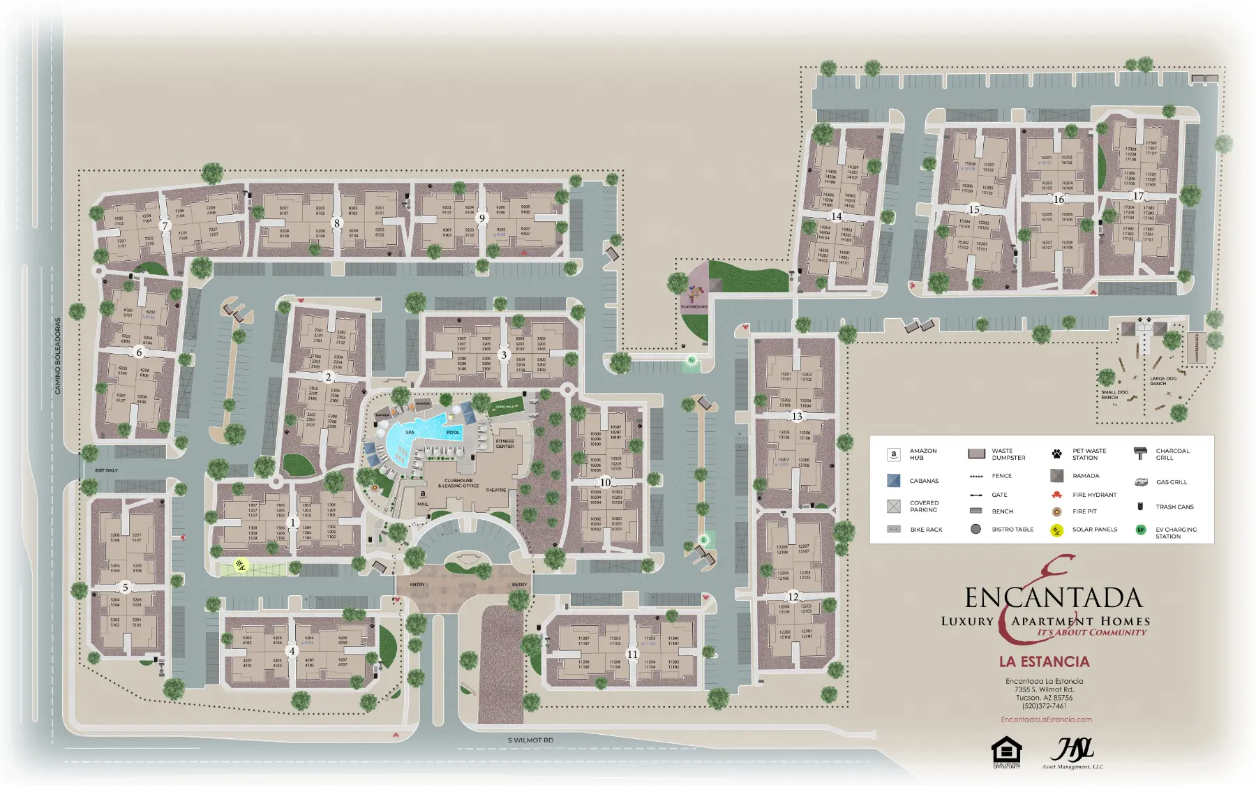 Encantada La Estancia site map