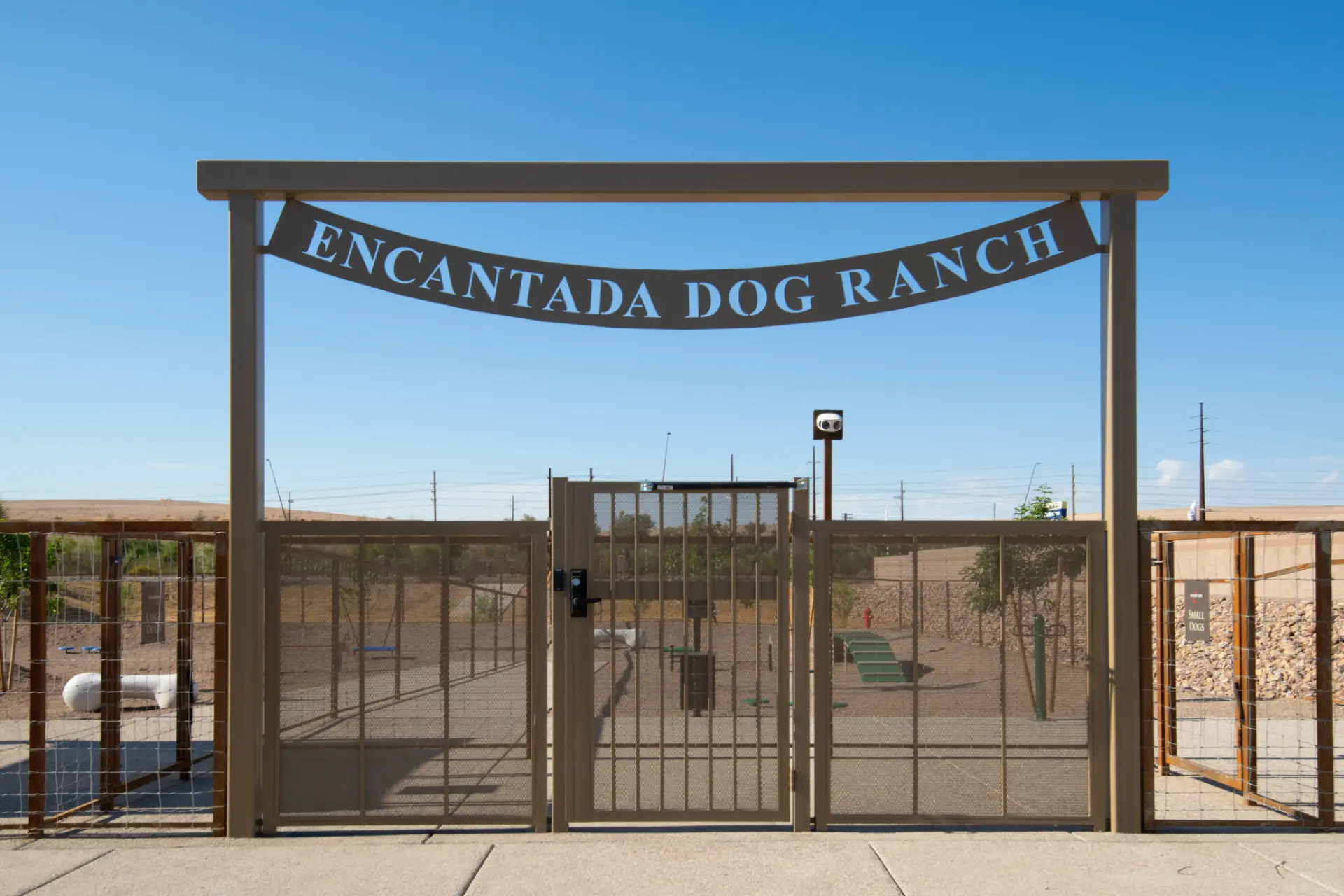 Encantada Gladden Farms dog ranch entrance
